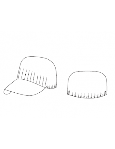 Gorra Cofia Maxi Redecilla blanca...