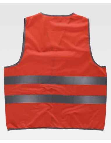 Chaleco A.V. Rojo HVTT02 Workteam