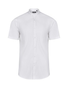 Camisa cuello Mao m/C Stretch 405012S Velilla