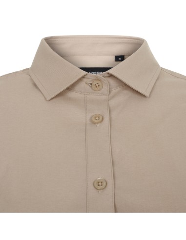 Camisa Sra. m/Larga Stretch Popelín...