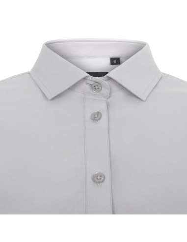 Camisa Sra. m/Larga Stretch Popelín...