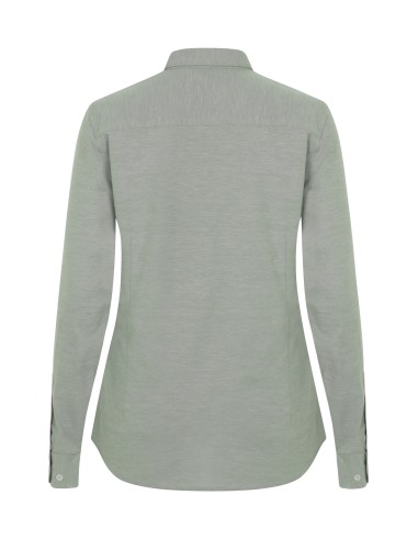 Camisa Sra. M/Larga Stretch Tejido...