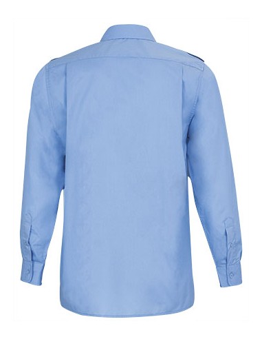 Camisa Marina Manga Larga Hombreras...