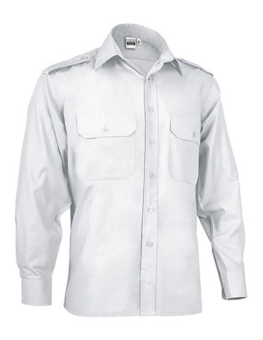 Camisa Marina Manga Larga Hombreras...