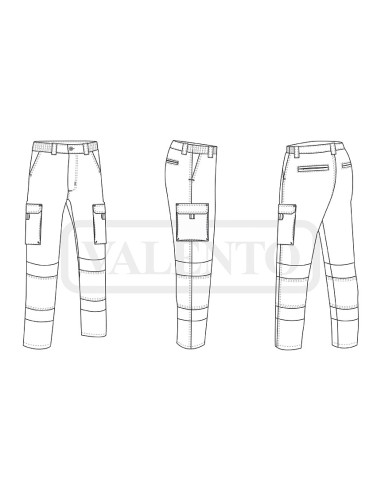 Pantalón Stretch A.V. Combinado Rigel