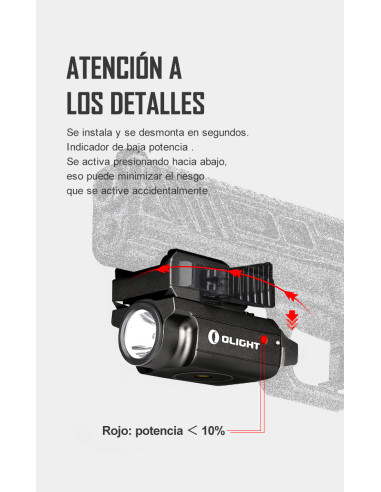 Linterna Arma Corta oLIGHT Valkyrie...