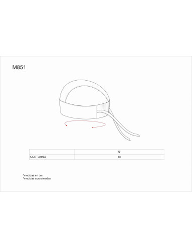 Bandana Stretch Estampado Puntos M851