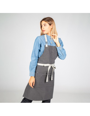 Delantal con Peto Hebilla Enlazada –...