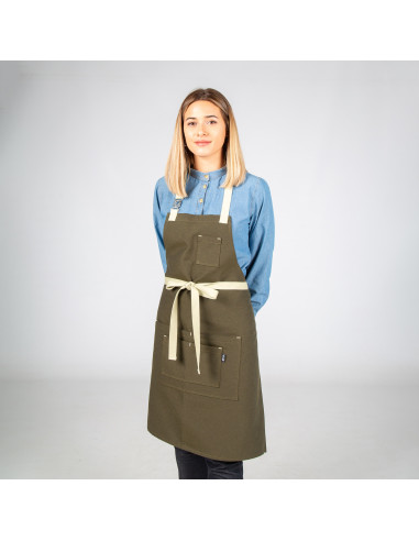 Delantal con Peto Hebilla Enlazada –...